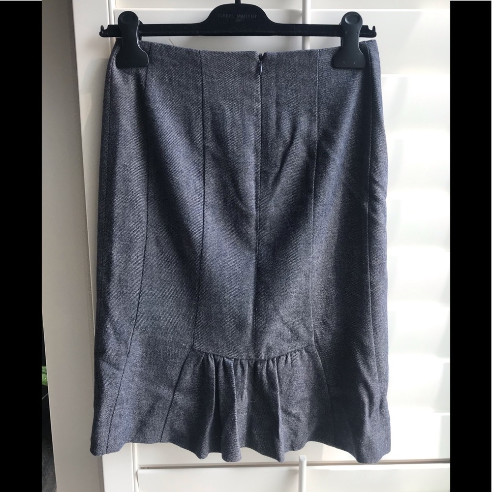 Rebecca Taylor Tweed pencil skirt w rushed detail